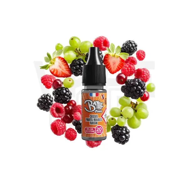 Cassis Fruits Rouges Raisin Salt 10ml Battle Juice by Bobble