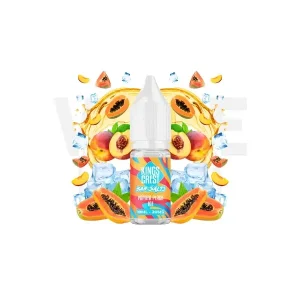 Papaya Peach Ice Salt 10ml Bar Juice by Kings Crest