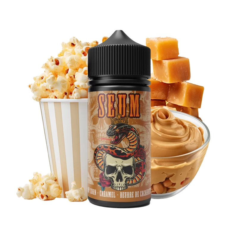 Pop Corn Caramel Beurre de Cacahuète 100ml Seum by Bobble