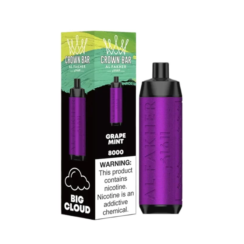 Grape MInt - Crown Bar 8K 0.5% by Al Fakher