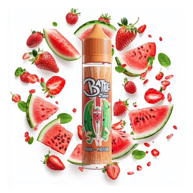 Fraise Pastèque 50ml Battle Juice by Bobble