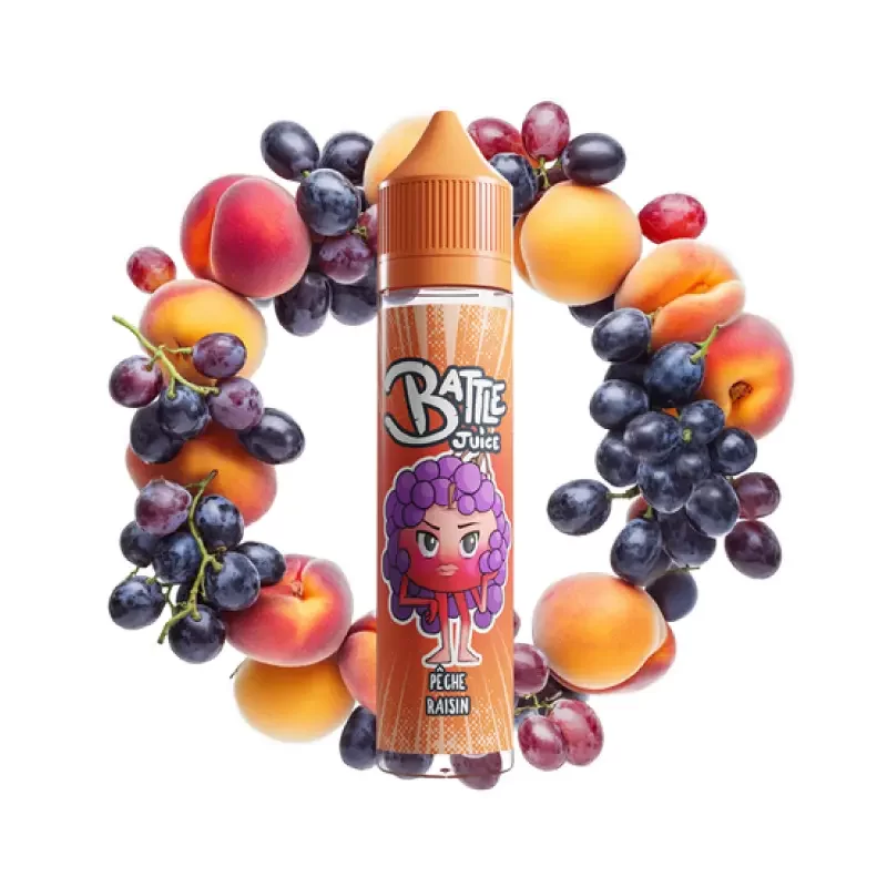 Pêche Raisin 50ml Battle Juice by Bobble